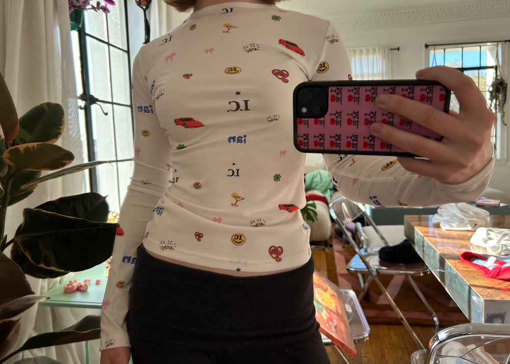 ic monogram shirt set