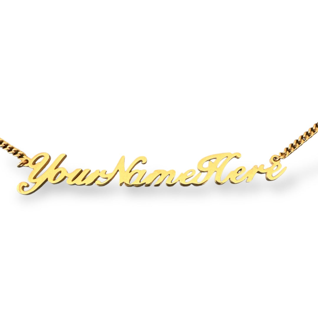 the no nameplate necklace