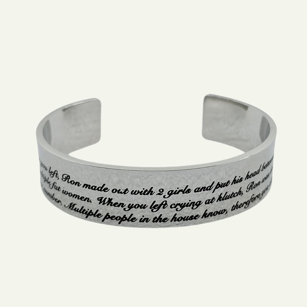 jersey shore the letter bangle