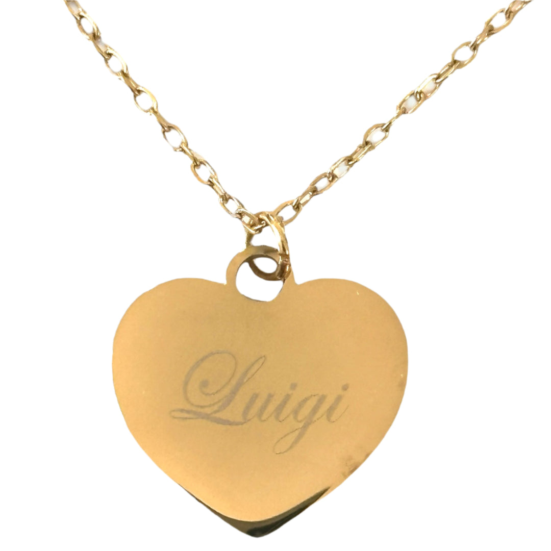 luigi heart necklace