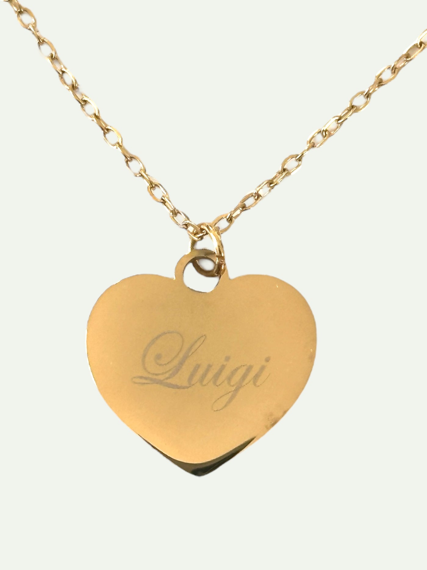 luigi heart necklace