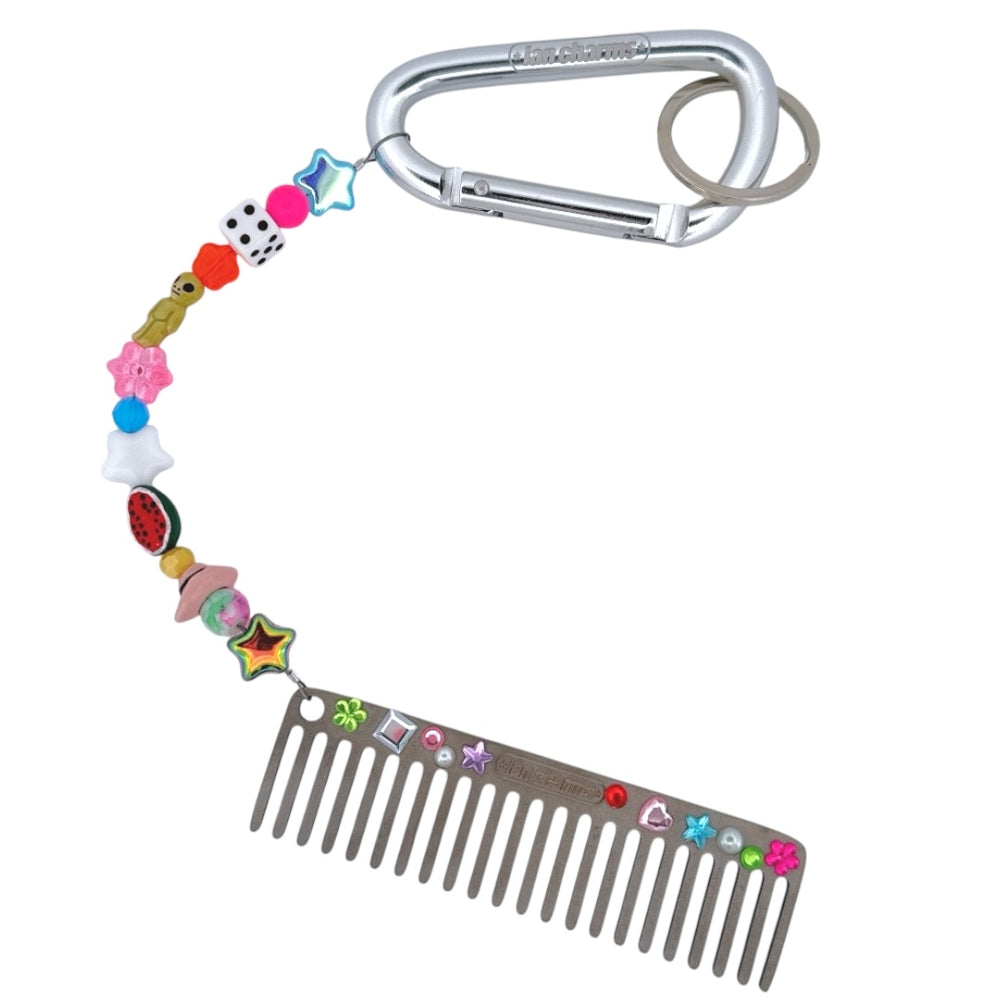 the mini slick hair comb keychain