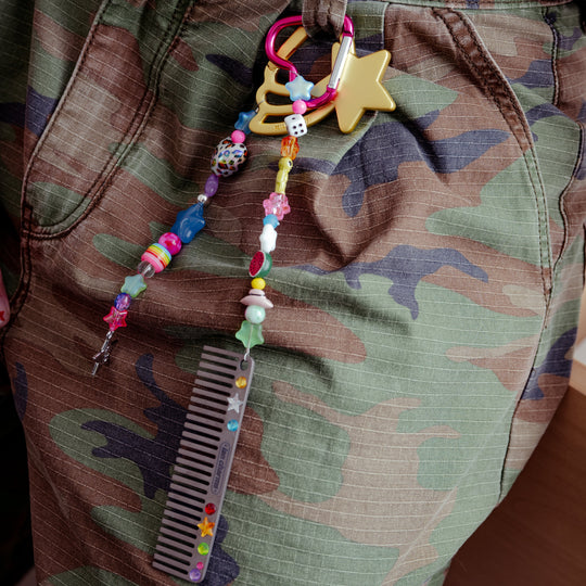 shoot for the stars keychain