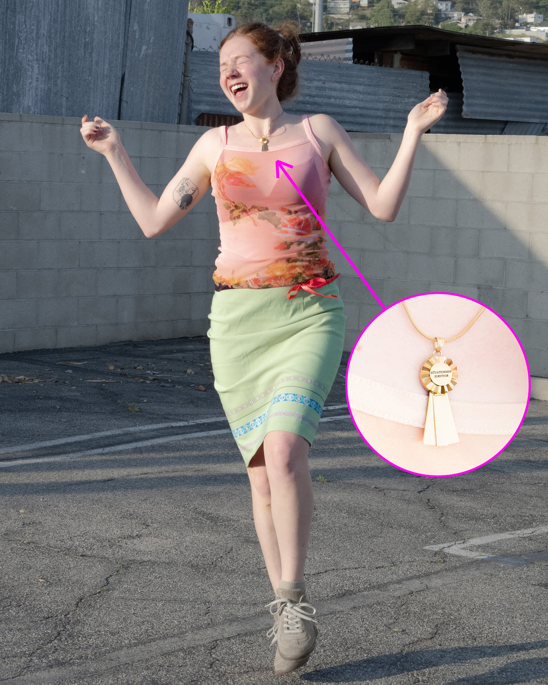 the made it out alive medal necklace