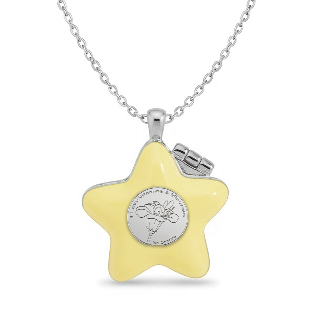 i love vitamins and minerals pill pendant