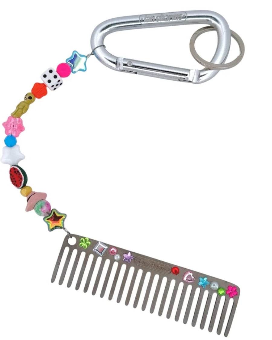 the mini slick hair comb keychain